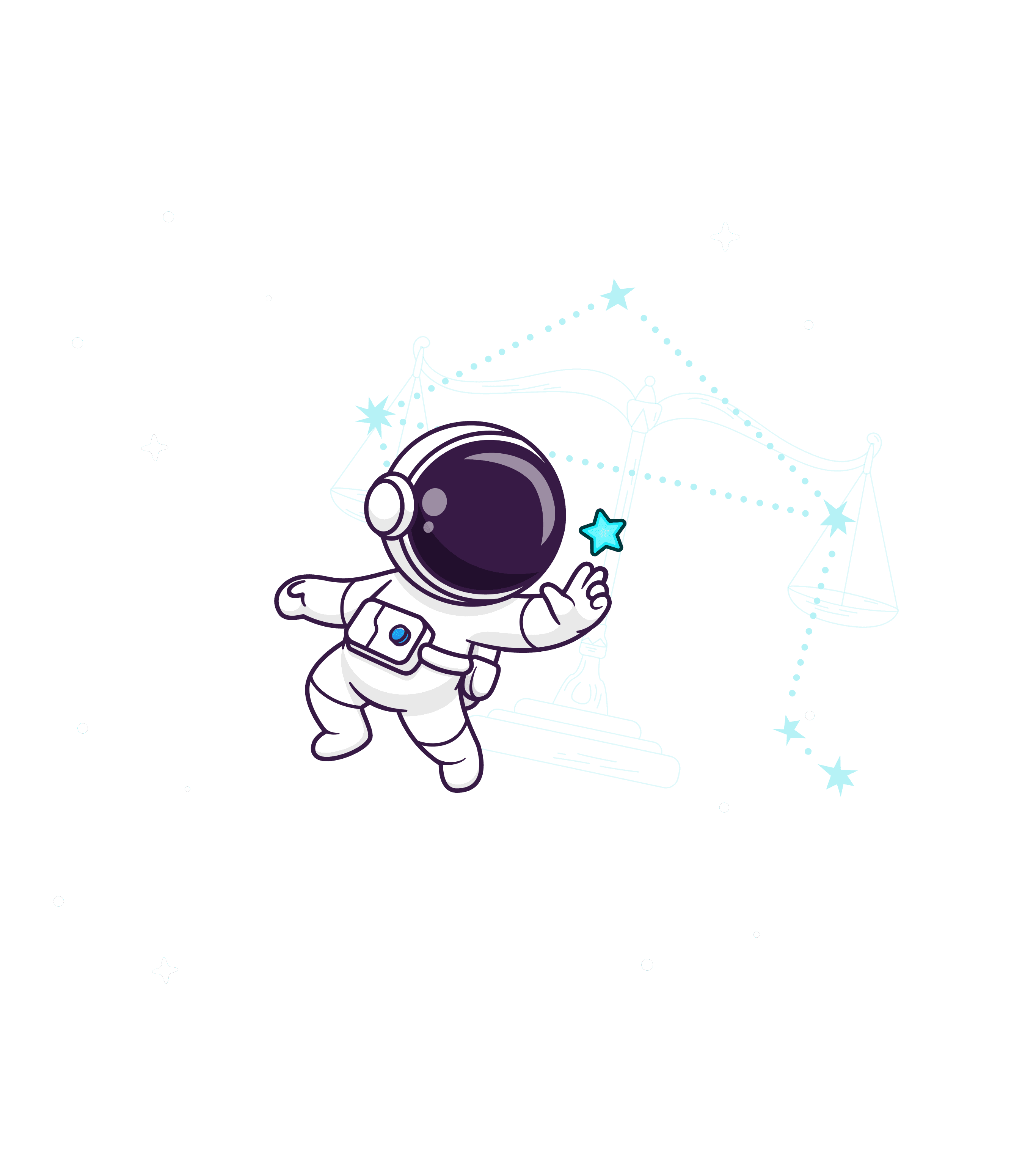 Astronaut in cosmos